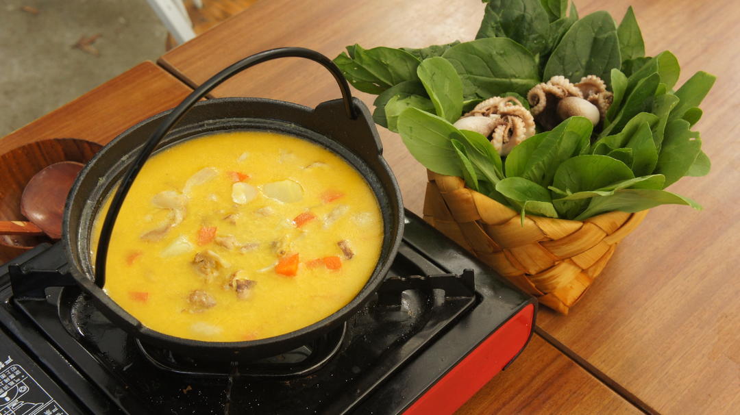 [咖喱奶油咕嘟锅]，暖胃更暖心,秋冬治愈系。