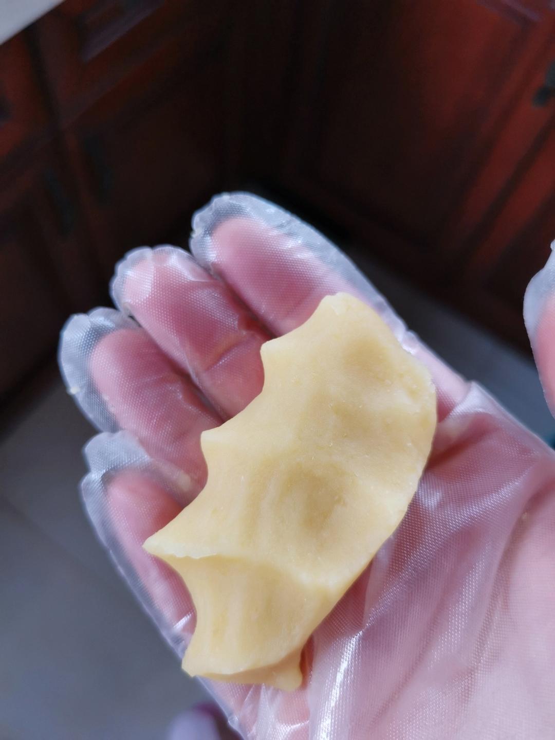 细腻绿豆沙馅和绿豆糕