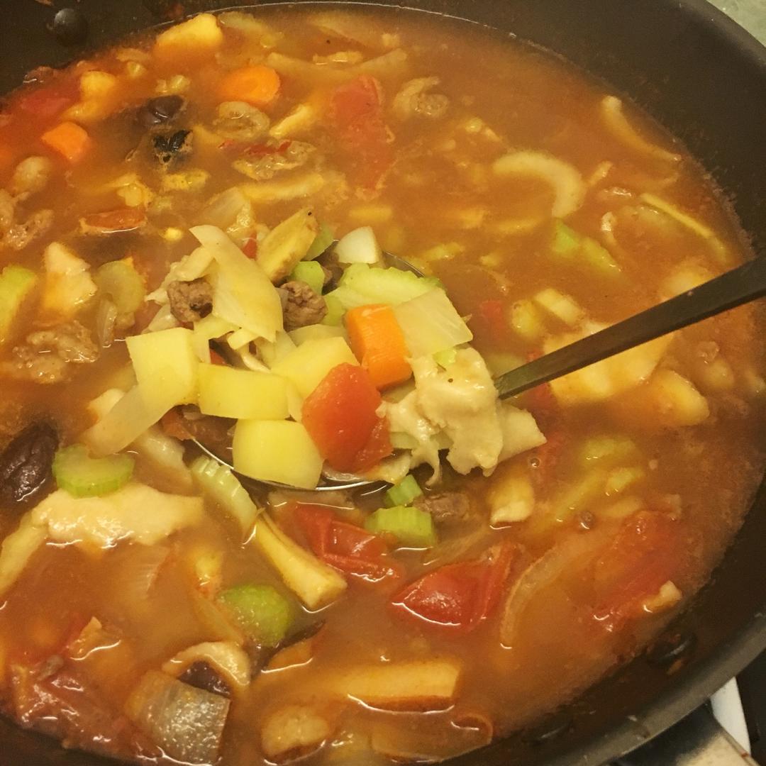 新疆汤饭（揪片子）附揪面片图解