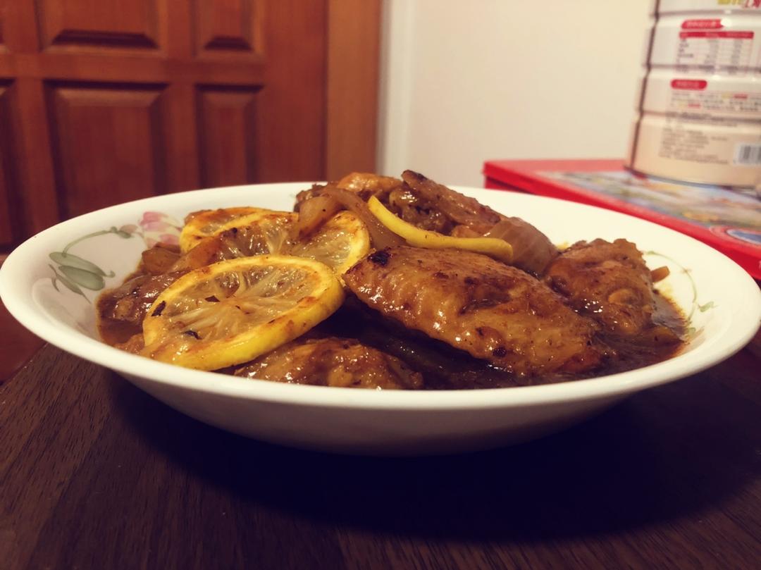 泰式青咖喱柠檬椰汁鸡