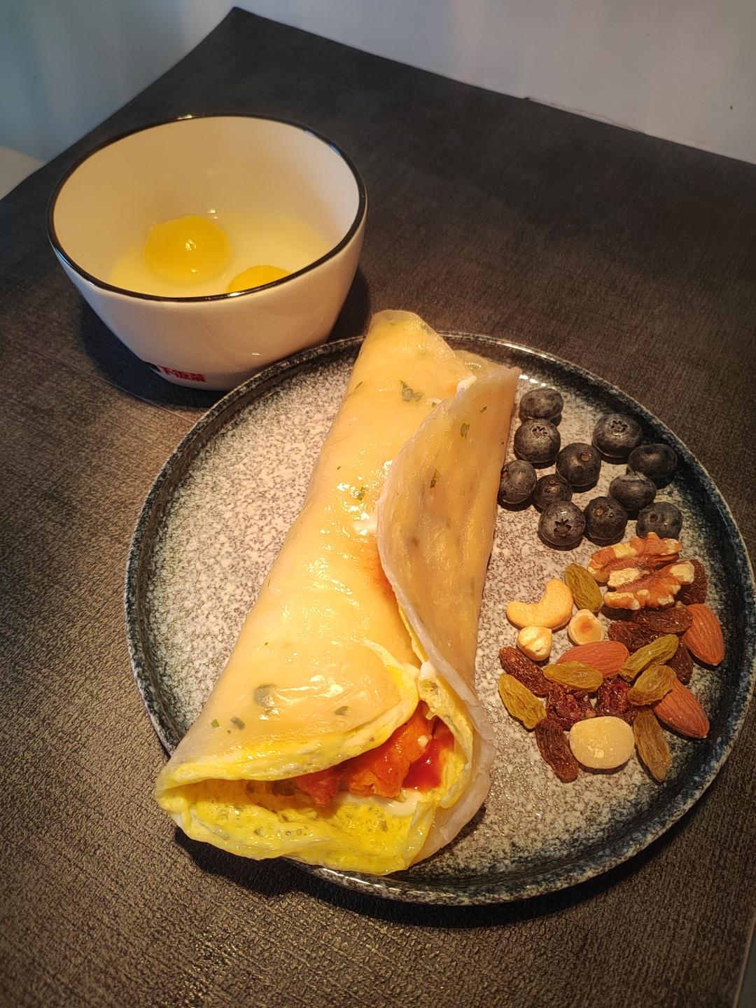 三分钟就可以做好孩子的早餐（手抓饼）