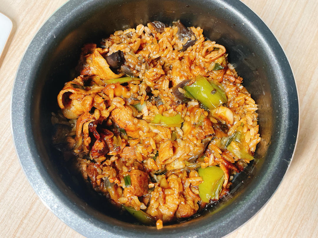 贾冰同款茄子焖饭