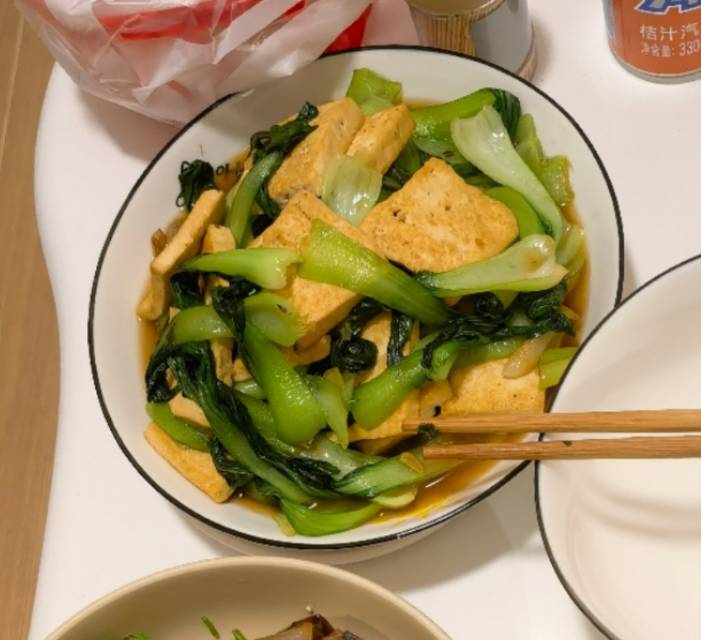 青菜炒豆腐