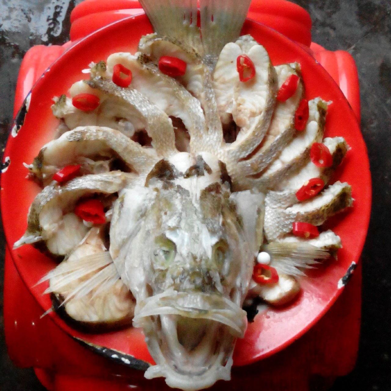 孔雀开屏清蒸鱼