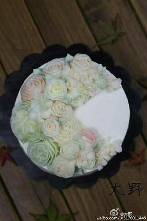 透明奶油霜制作方法韩式裱花蛋糕（详细版）的做法 步骤2