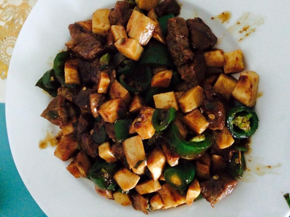 黑椒杏鲍菇牛肉粒