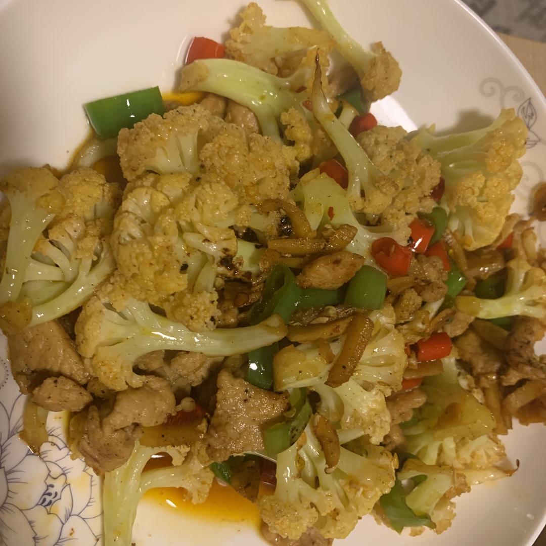 无肉干煸花菜