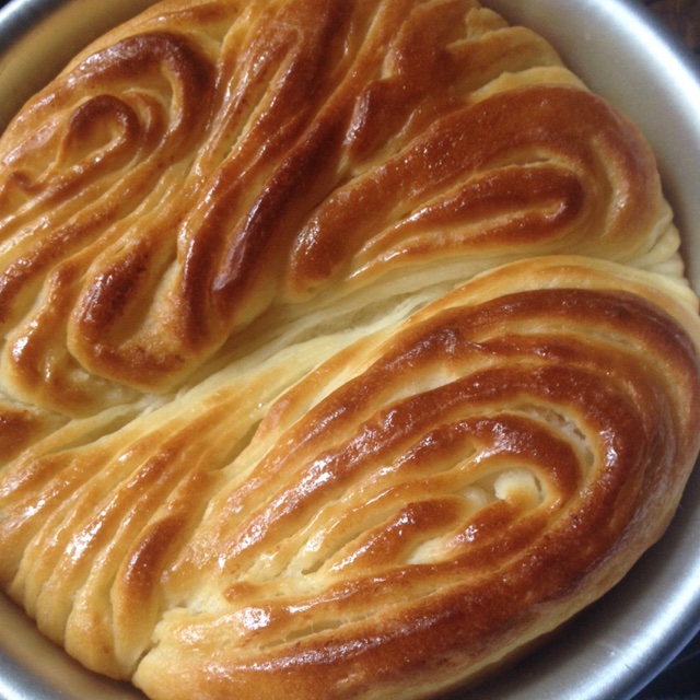 悠闲-10做的金元宝手撕面包