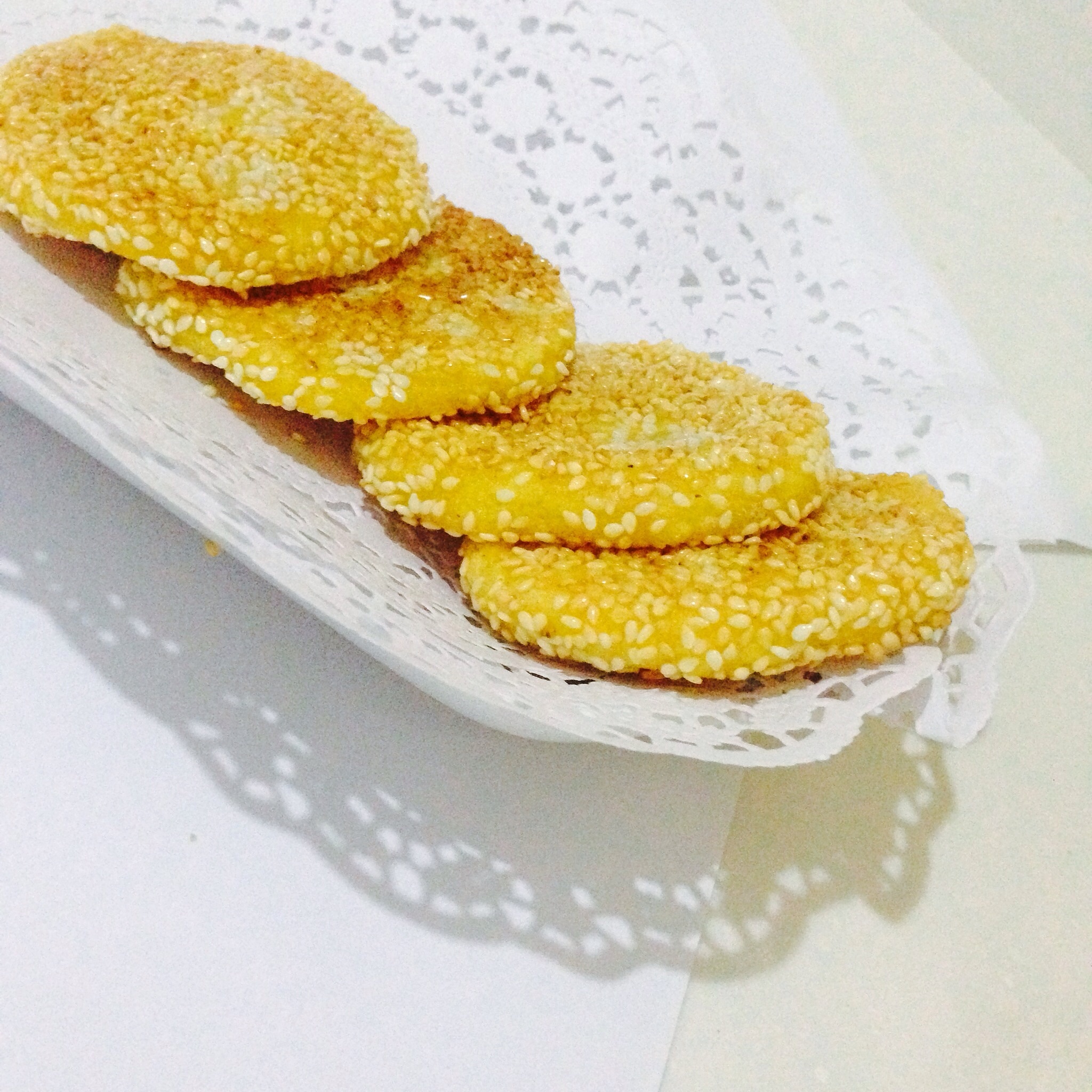 香糯芝麻玉米饼/快手早餐的做法