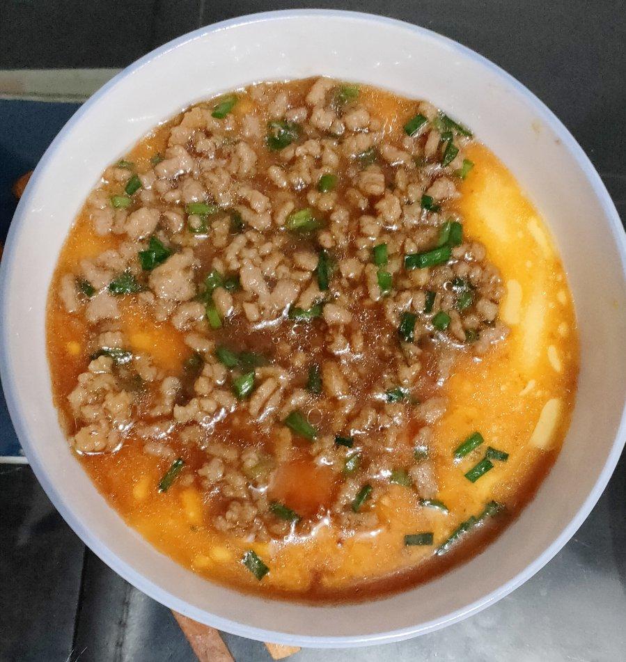巨好吃又营养的肉末水蒸蛋