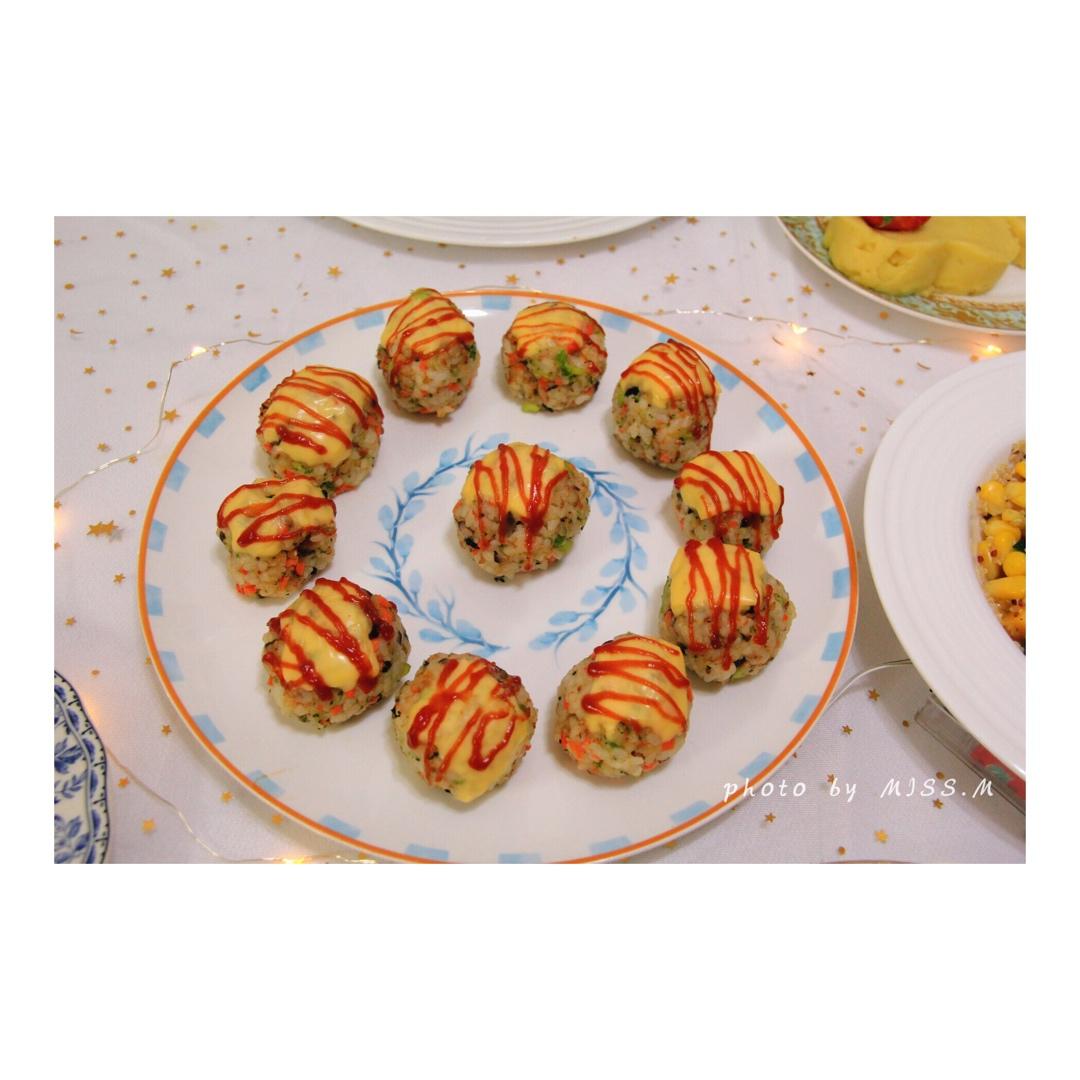 芝士就是力量【芝士肉松小饭团】
