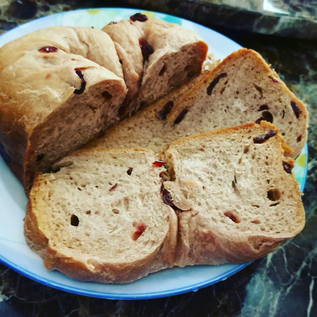 蔓越莓红酒吐司（面包机）