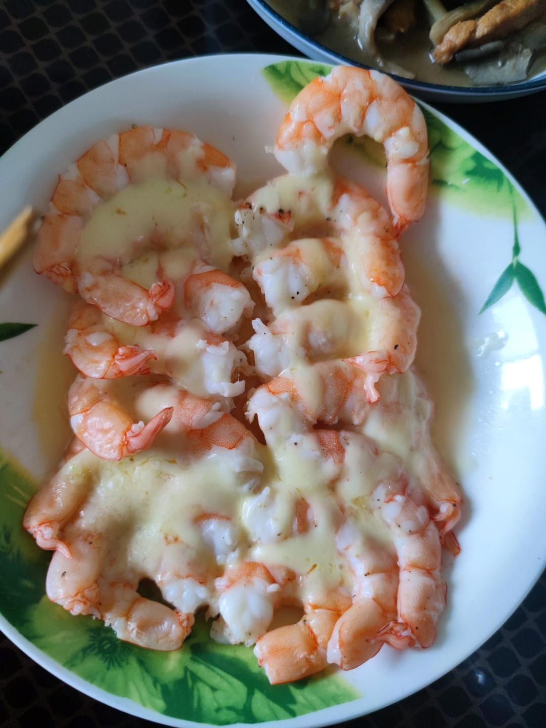 芝士焗大虾（烤箱版）