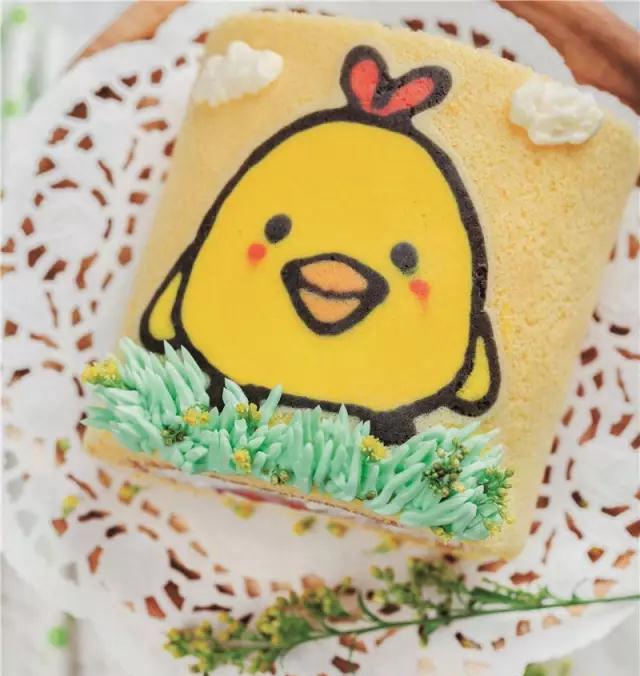 萌萌哒彩绘蛋糕卷的做法