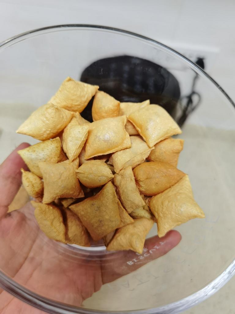 网红无油豆腐皮泡泡