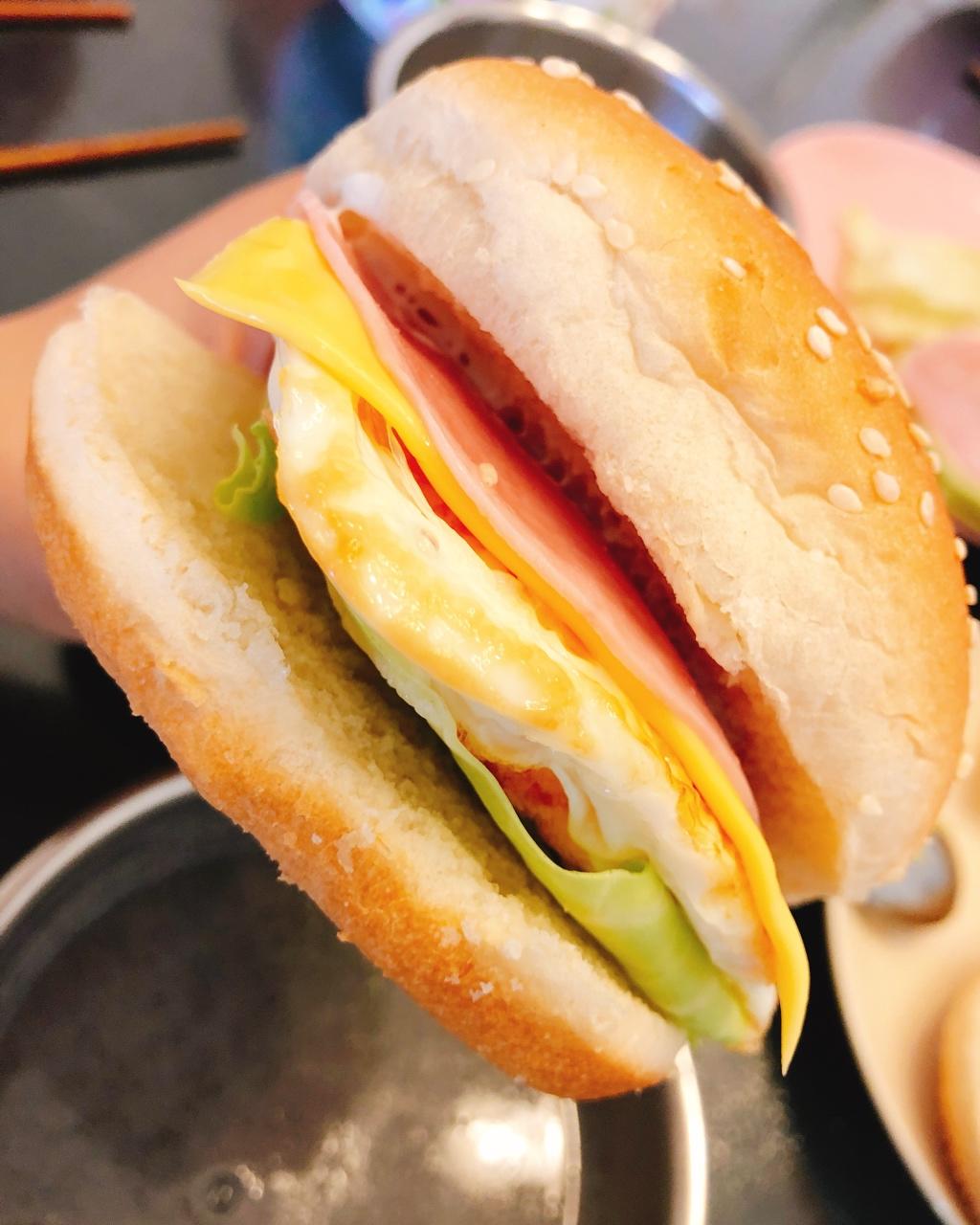 自制营养肉饼汉堡包