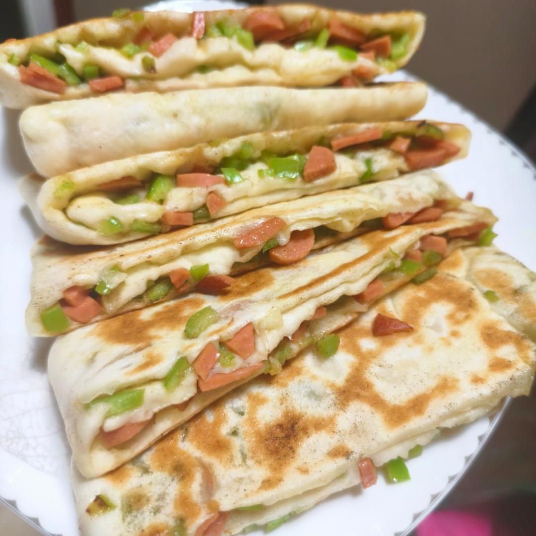 青椒火腿饼