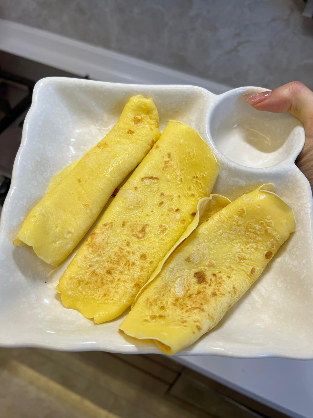 女儿从小吃到大的鸡蛋饼