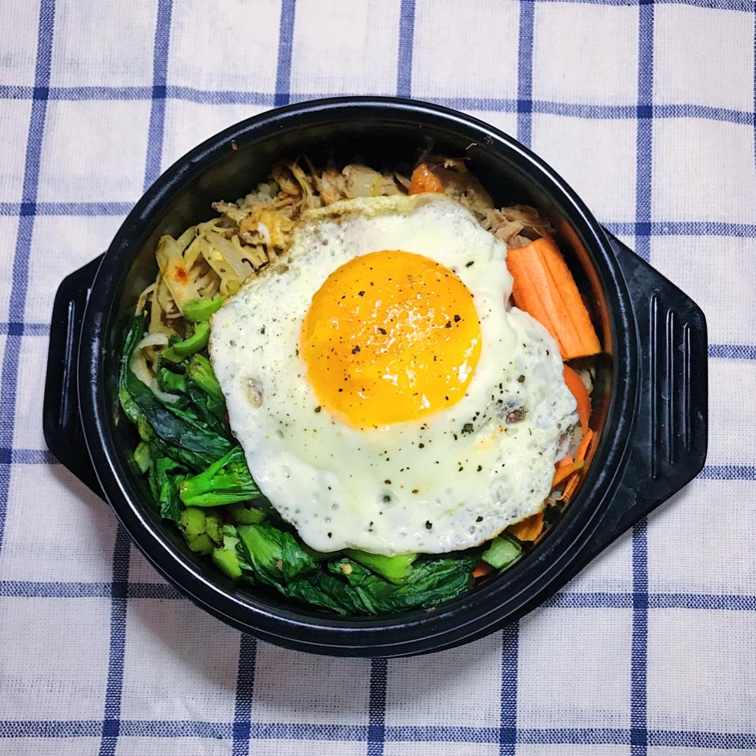 #低卡料理# 韩式石锅拌饭