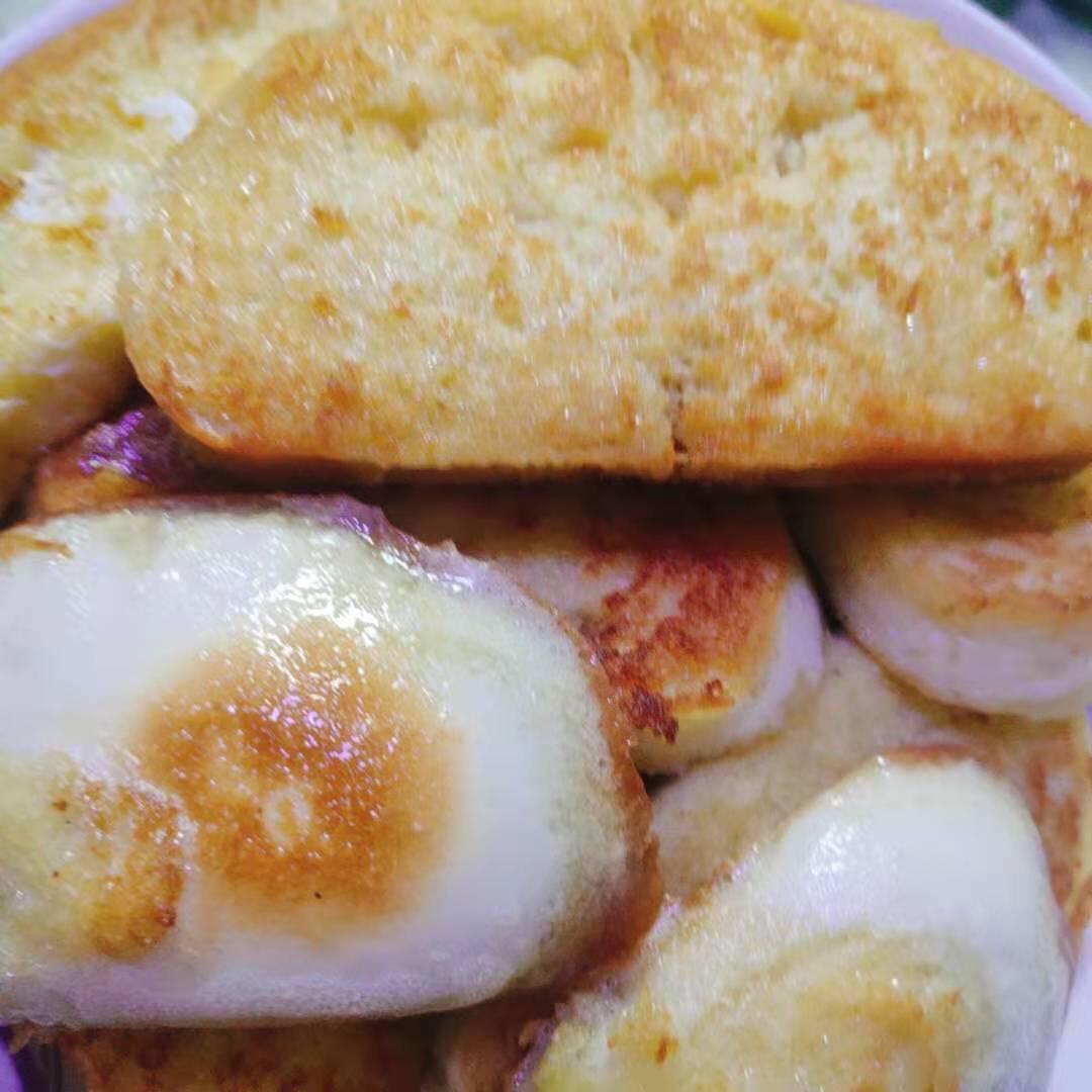 鸡蛋煎馒头片