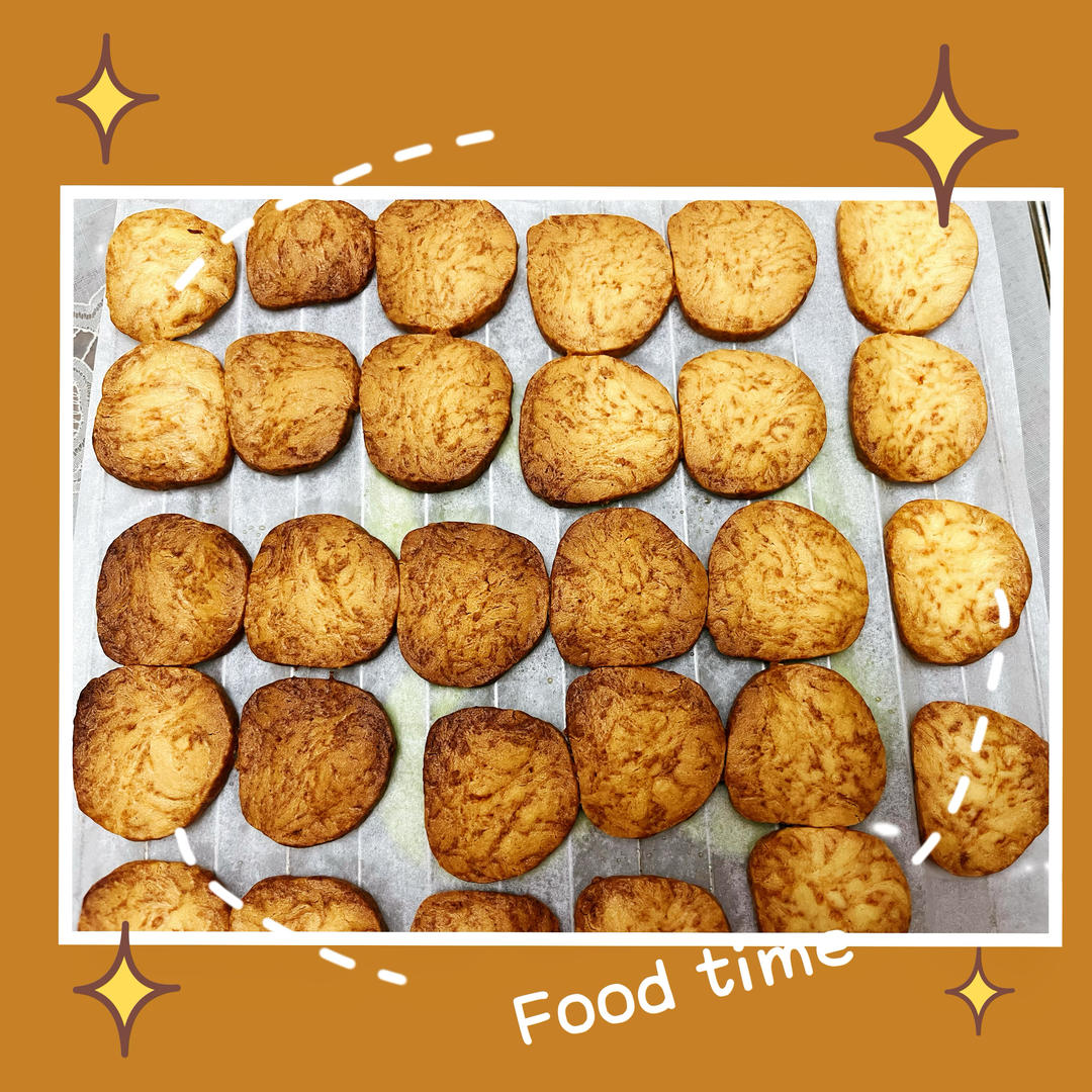 免打发❗️零失败❗️黄金芝士咸味饼干❗️