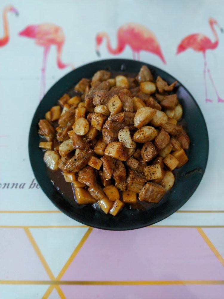 黑蒜子牛肉粒