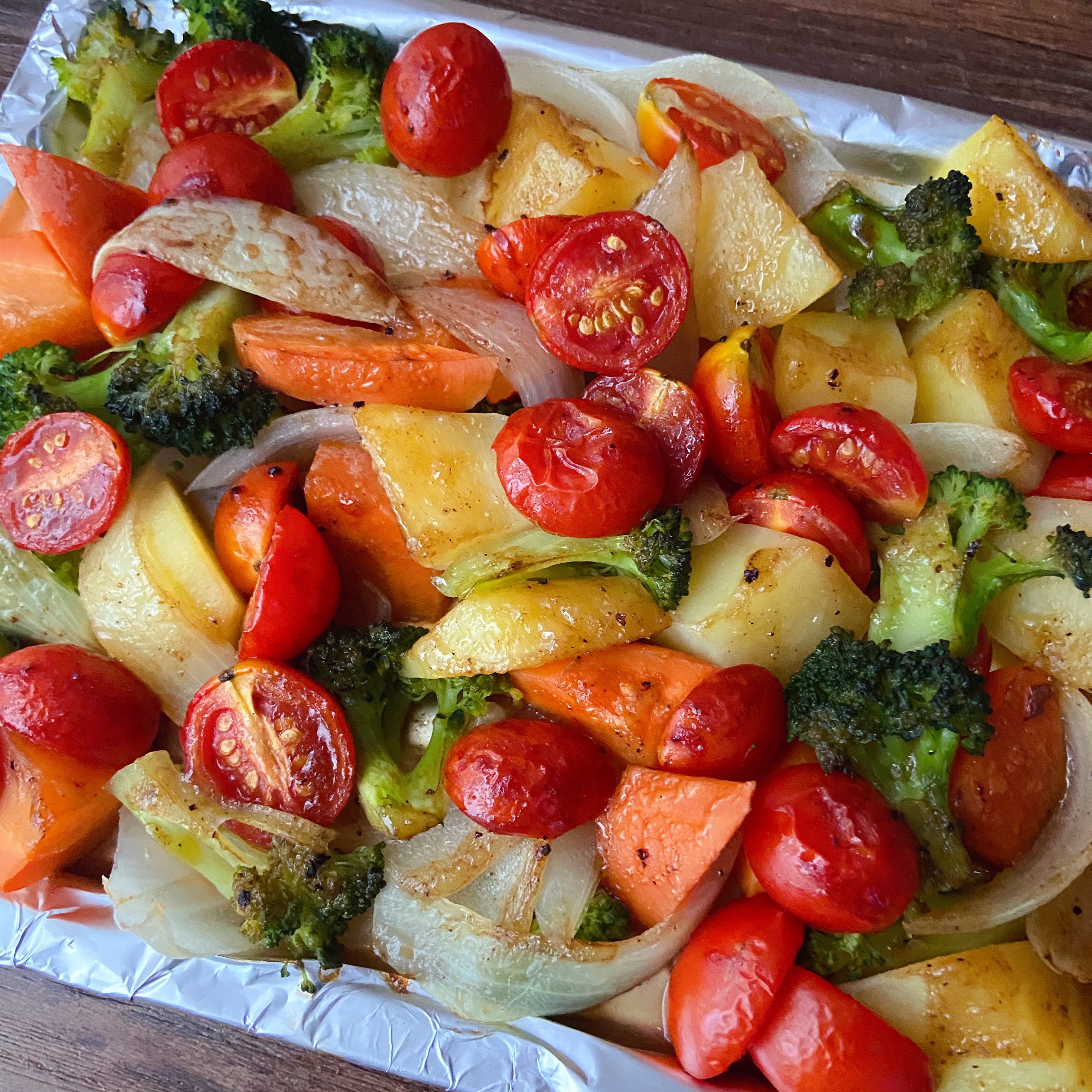 烤蔬菜沙拉的做法 步骤4