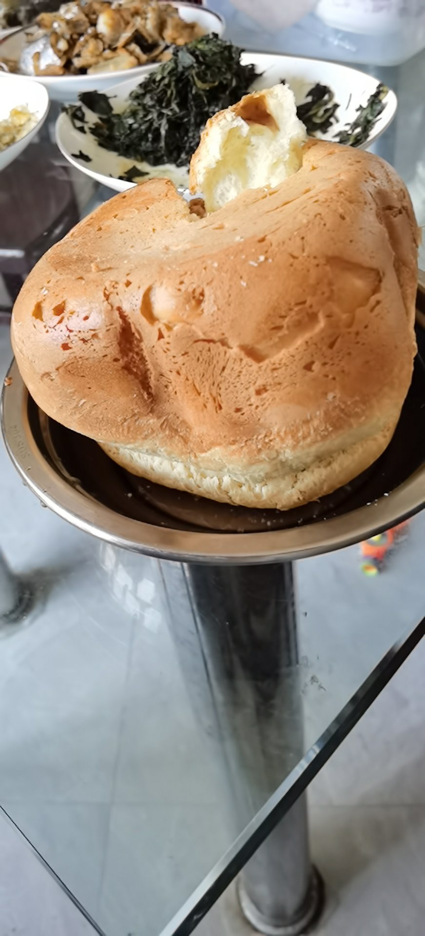 东菱面包机做的柔软拉丝的面包