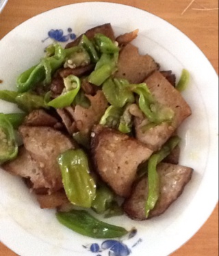 青椒血豆腐
