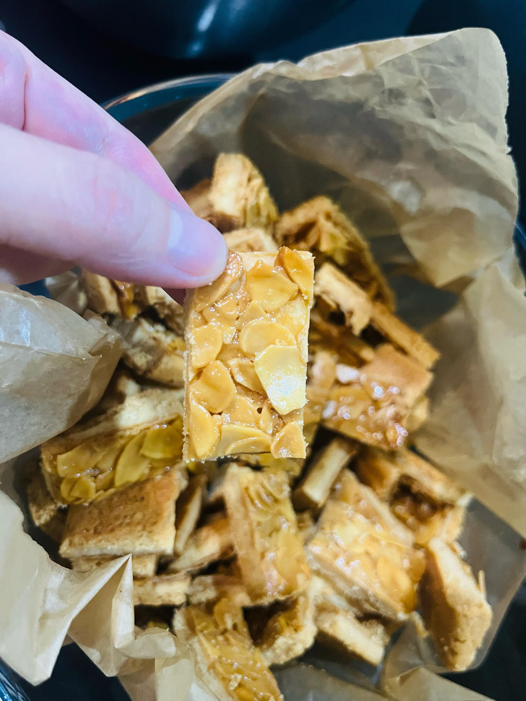 法式焦糖杏仁酥脆饼干