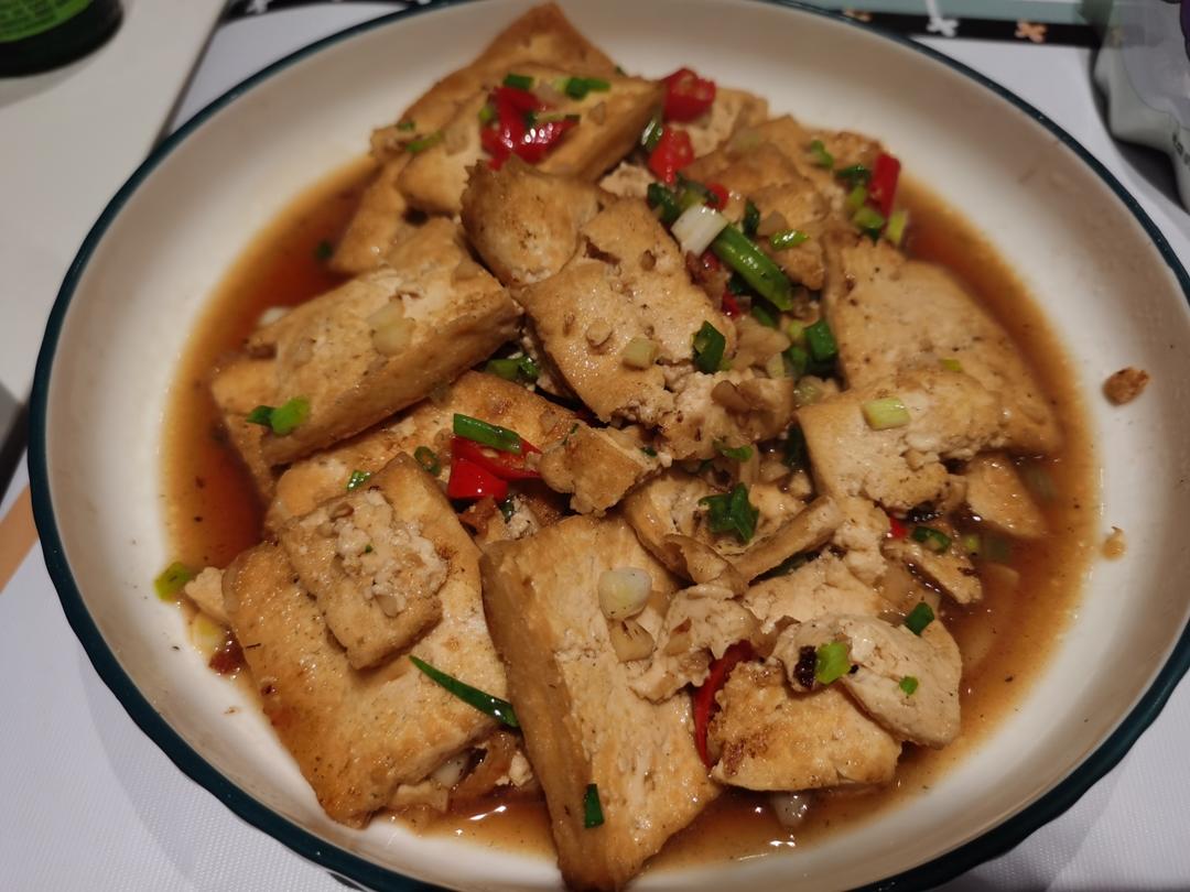 蒜香煎豆腐 炒鸡无敌美味
