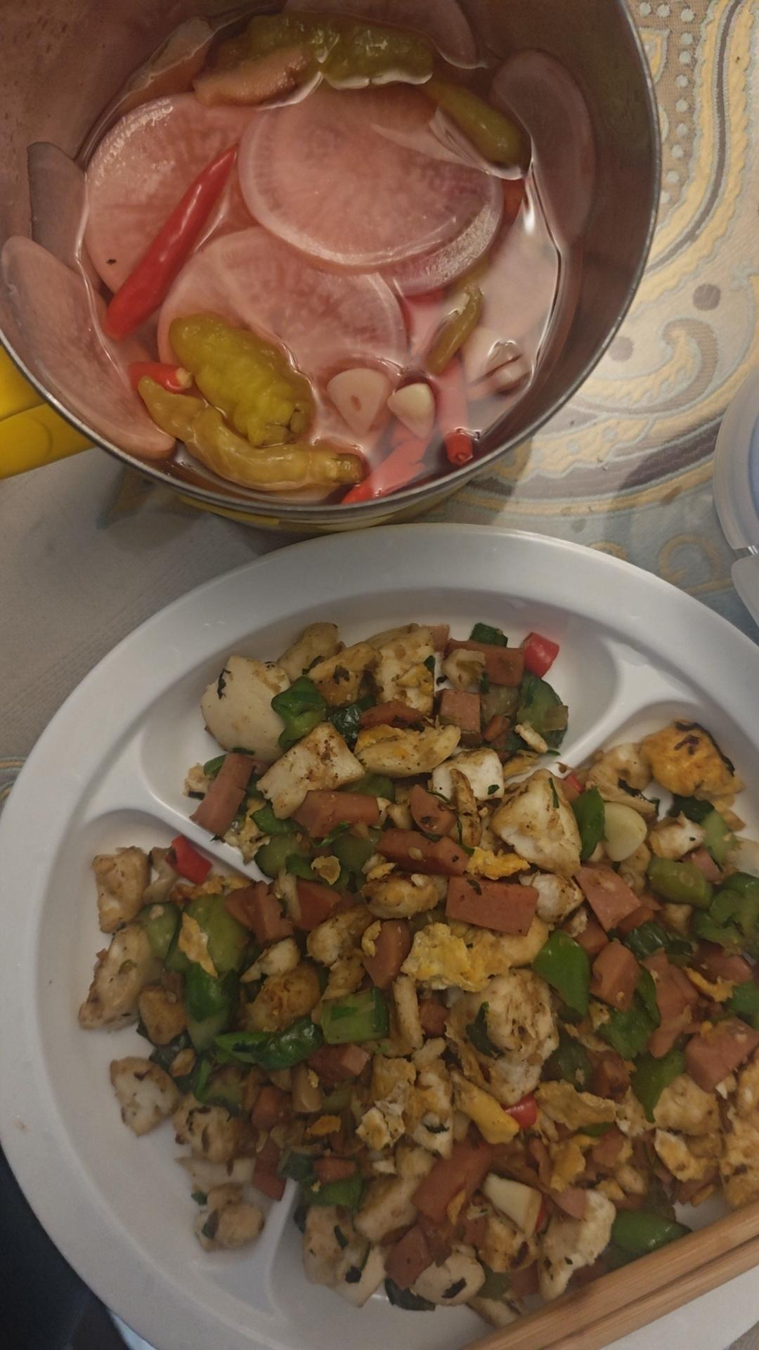 鸡蛋炒馍