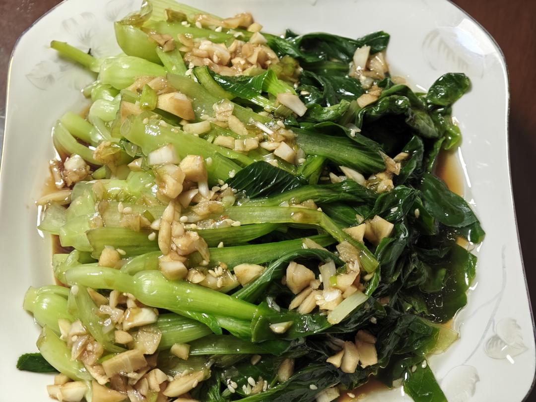 鸡毛菜的最佳打开方式：白灼鸡毛菜