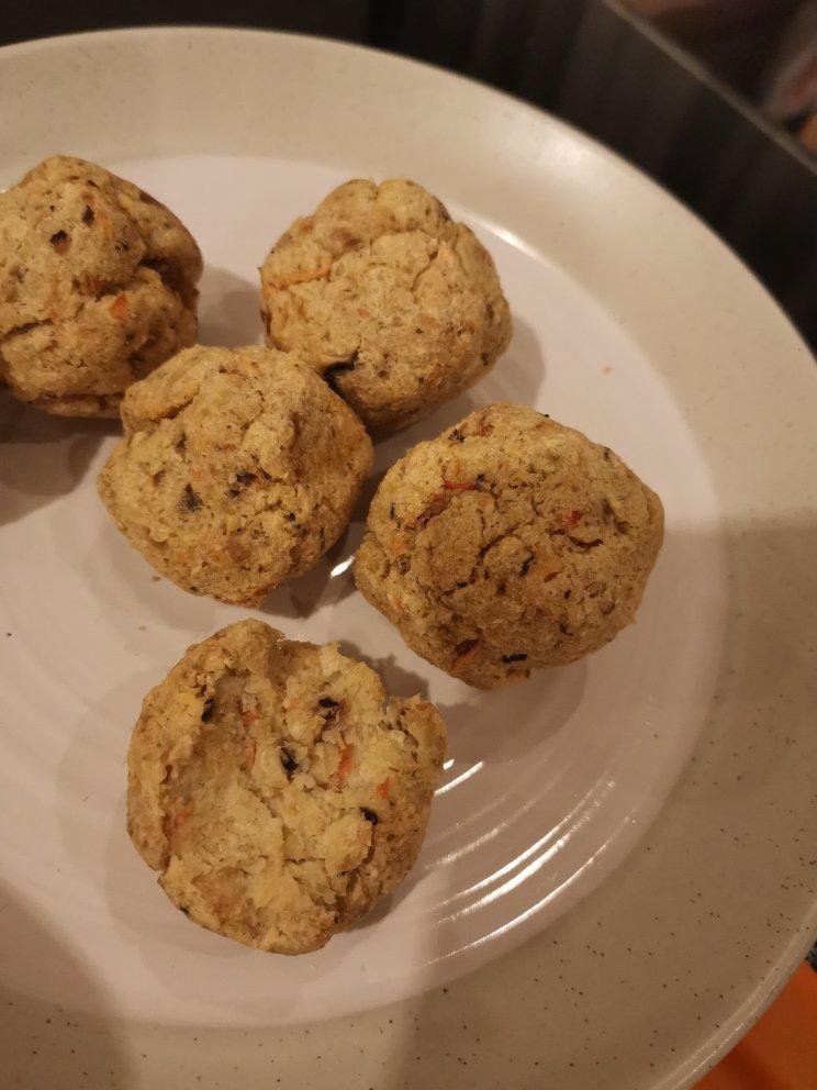 豆渣杀手～空气炸锅版豆渣丸子