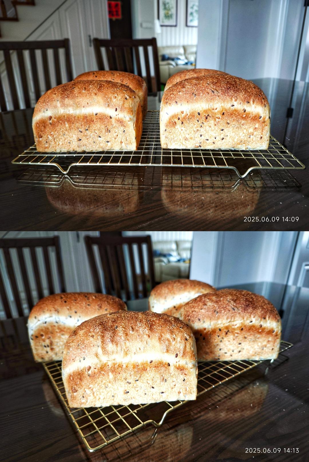 英式脆皮吐司2.0--多谷物主食吐司