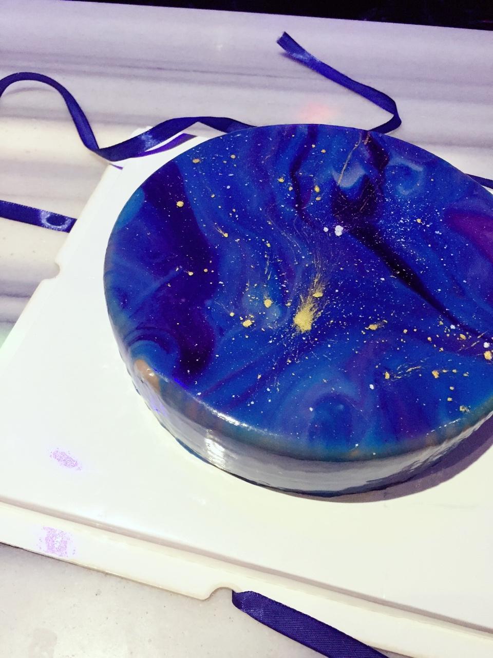 kengyao-做的星空巧克力蛋糕淋面