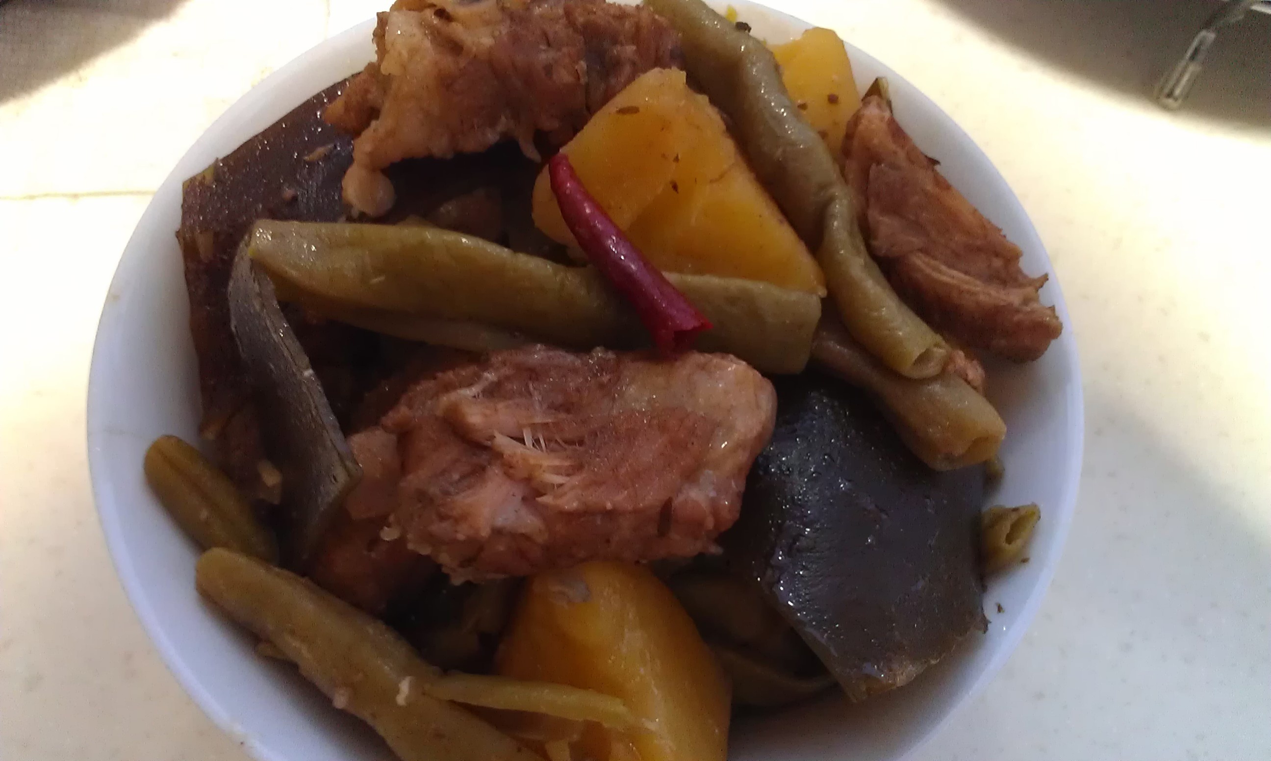 排骨土豆炖豆角