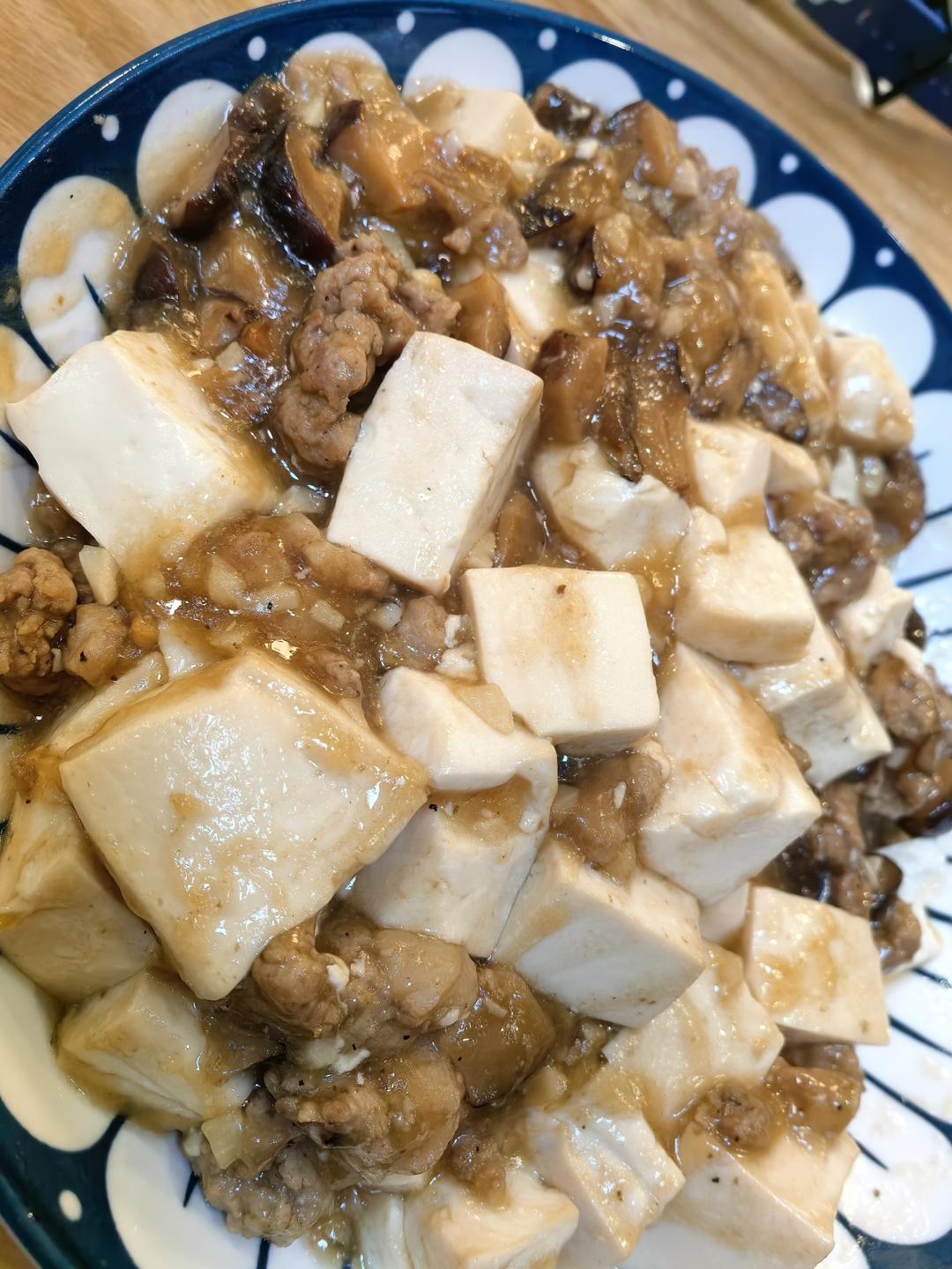 超级下饭的香菇肉沫豆腐