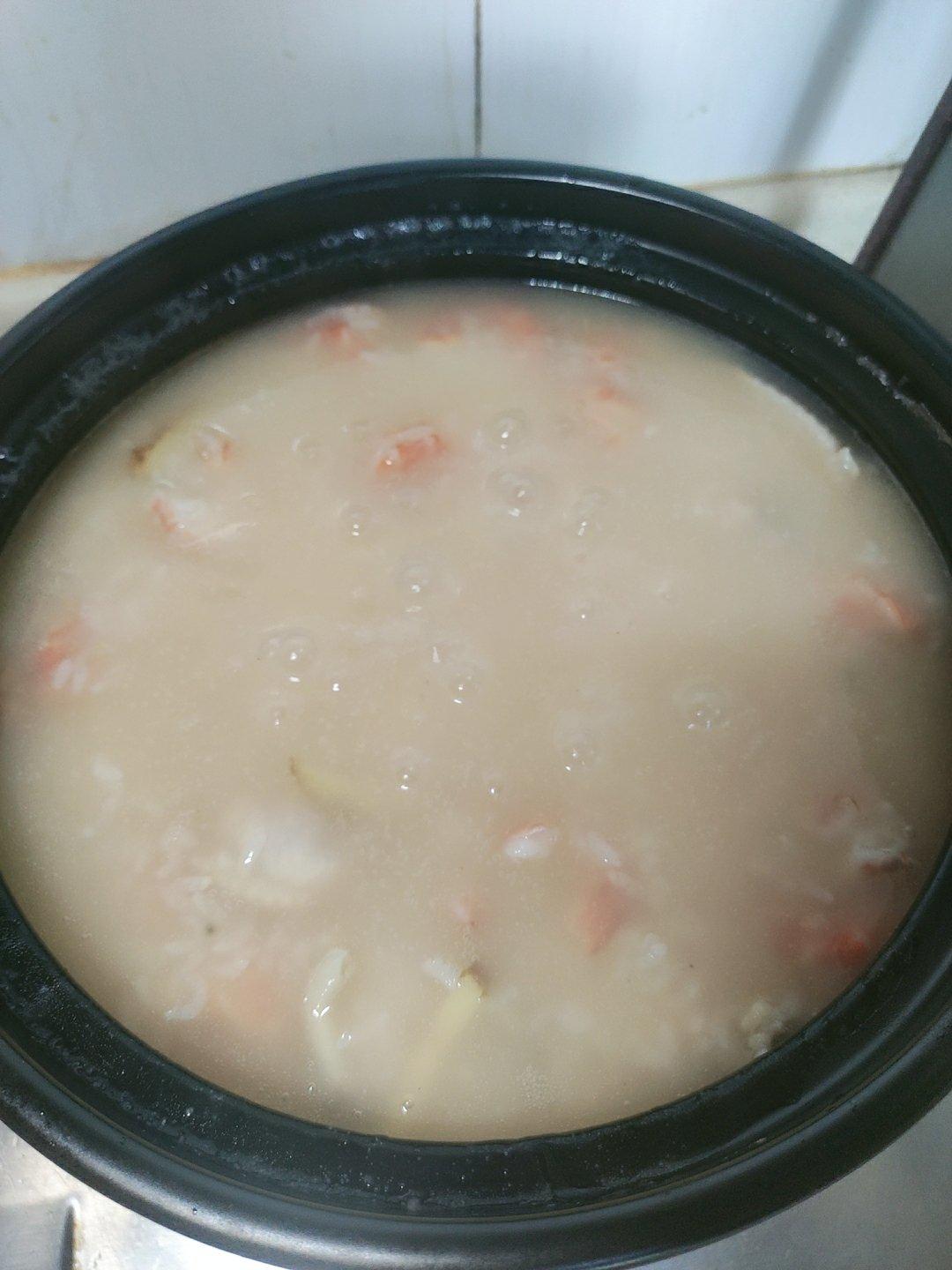 鲜虾砂锅粥