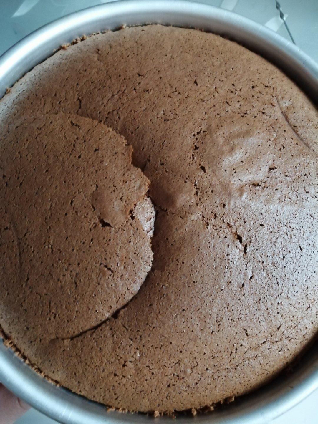 8寸可可戚风蛋糕