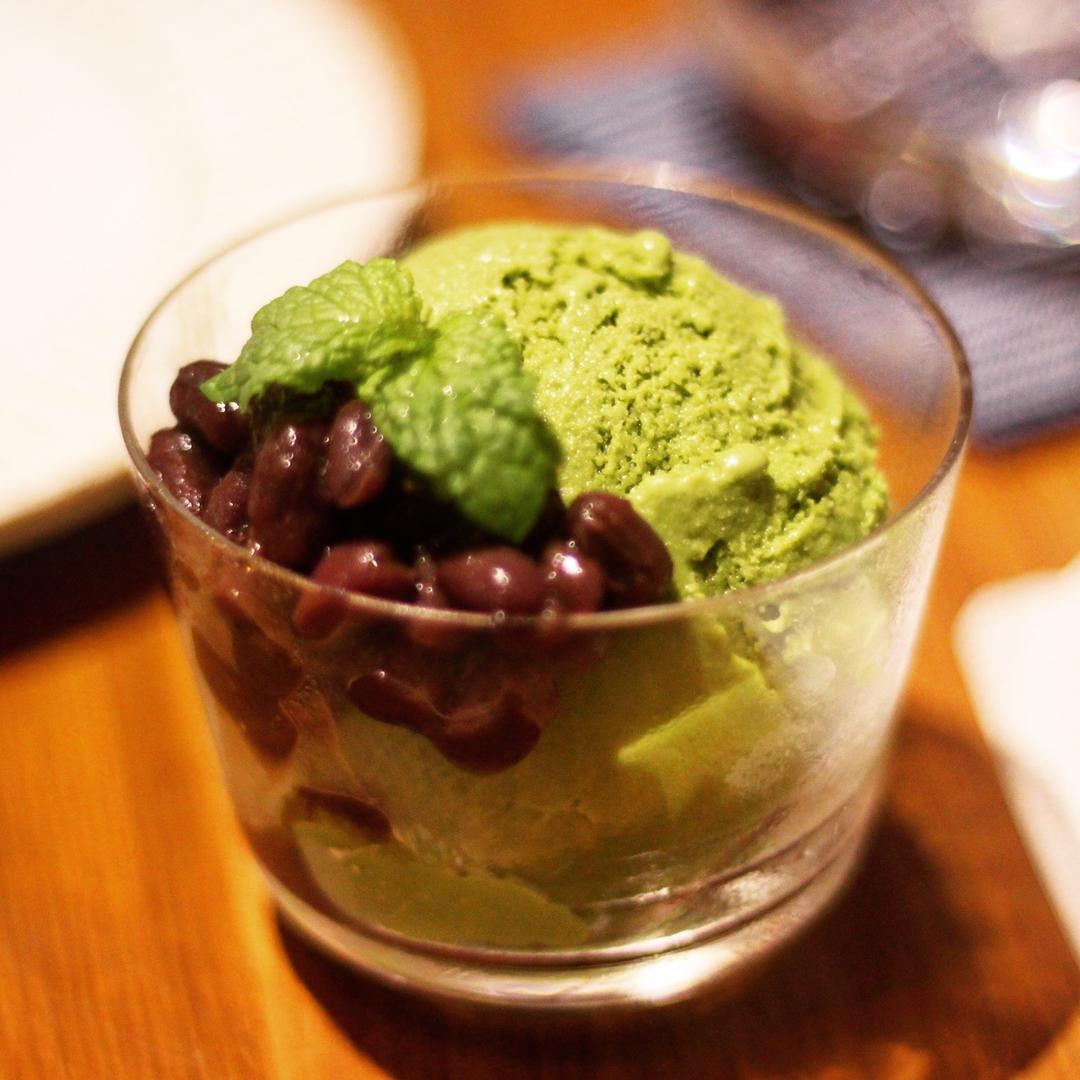 抹茶白巧冰淇淋