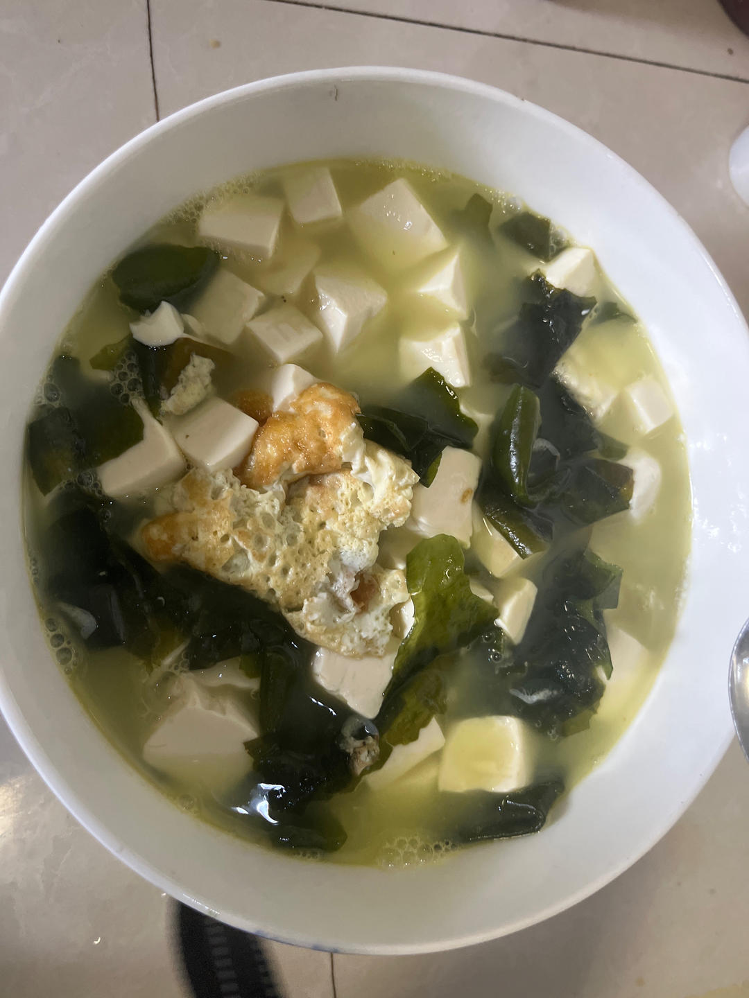 裙带菜豆腐煎蛋汤🥣减脂掉秤
