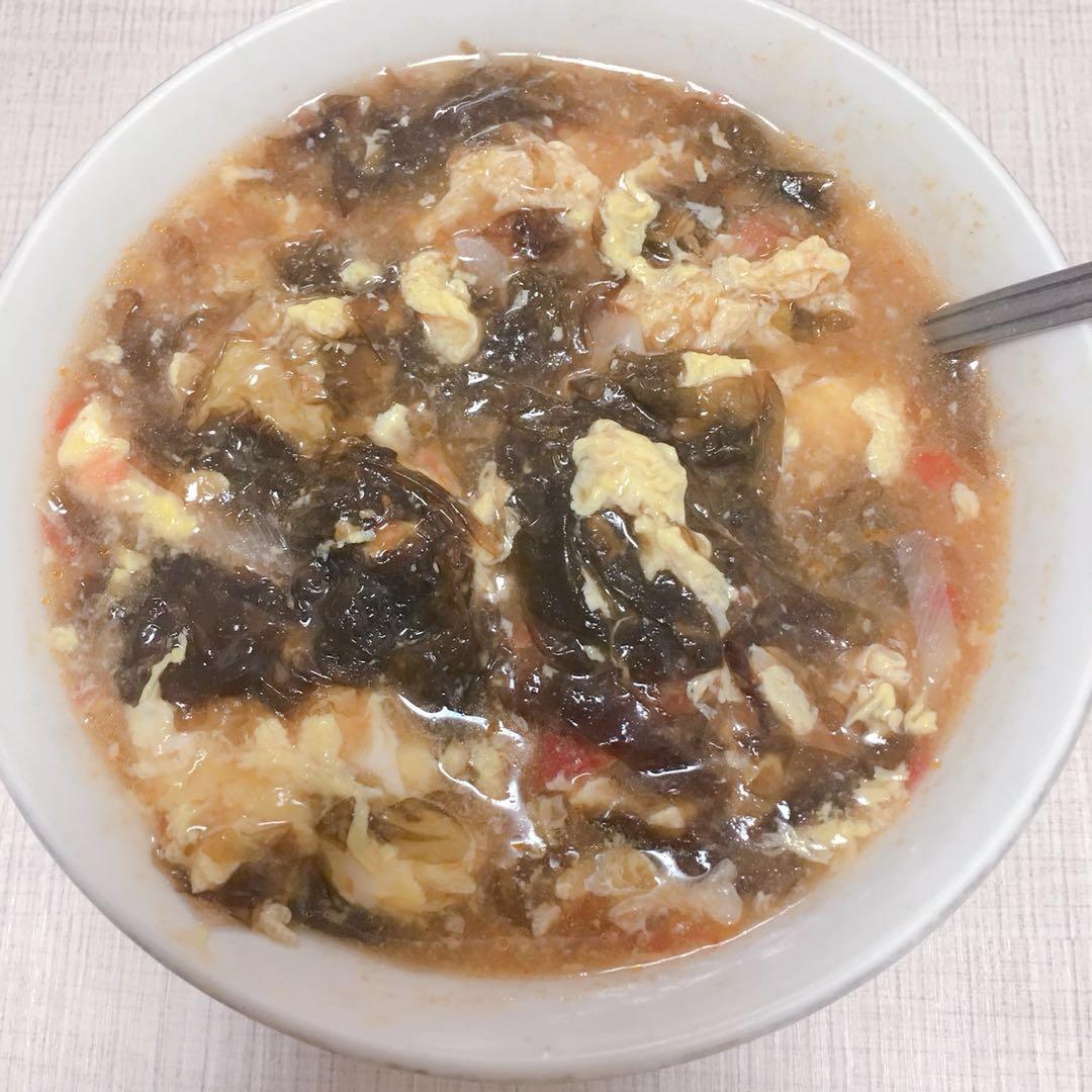 番茄紫菜鸡蛋汤