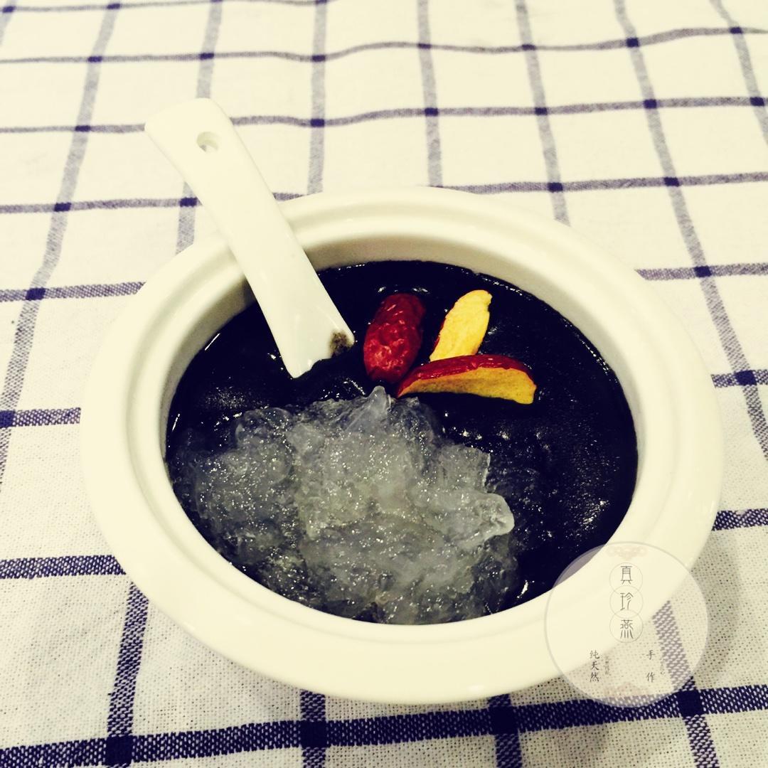 燕窝配手工芝麻糊