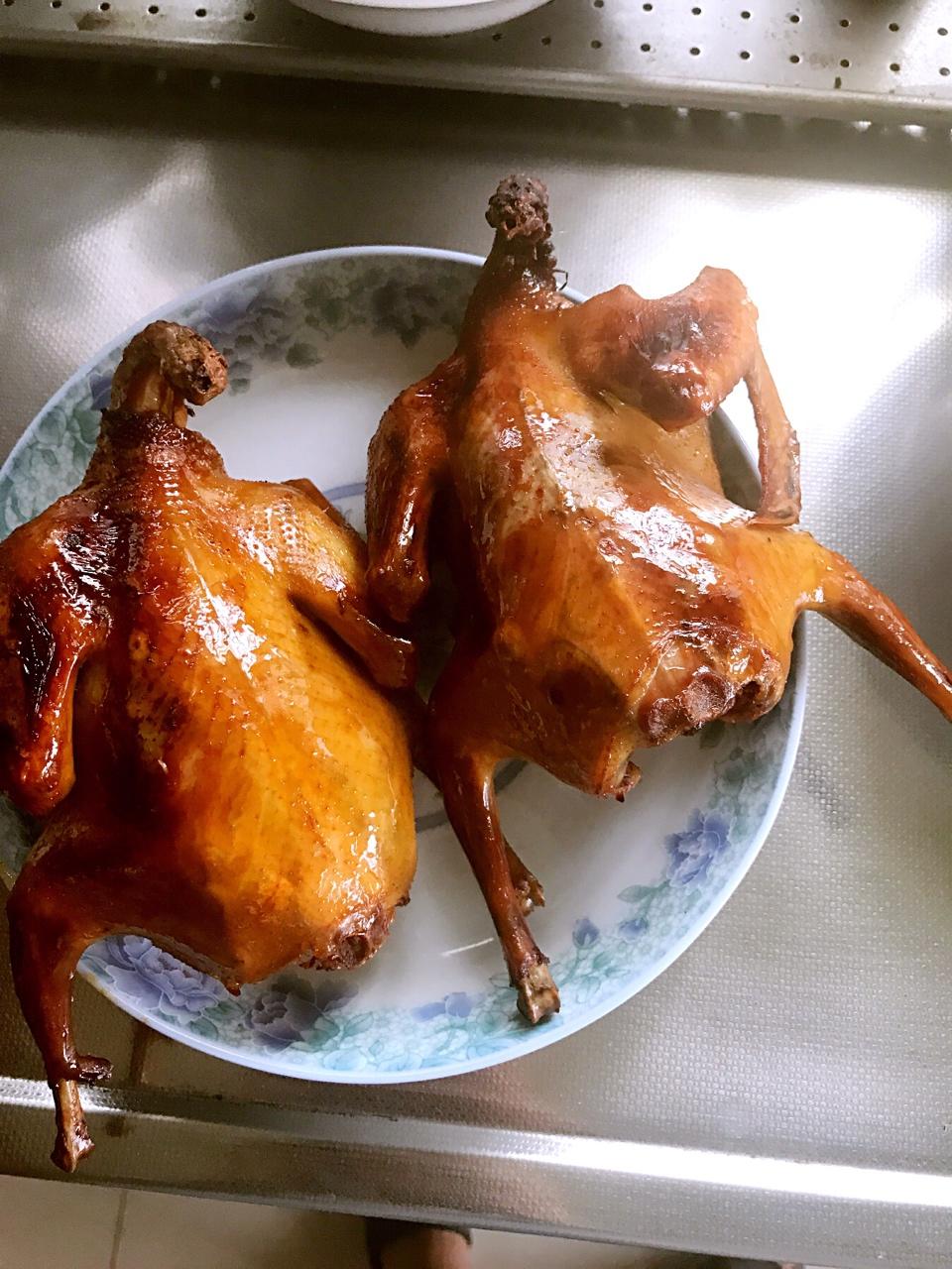 peili12做的烤箱版脆皮乳鸽