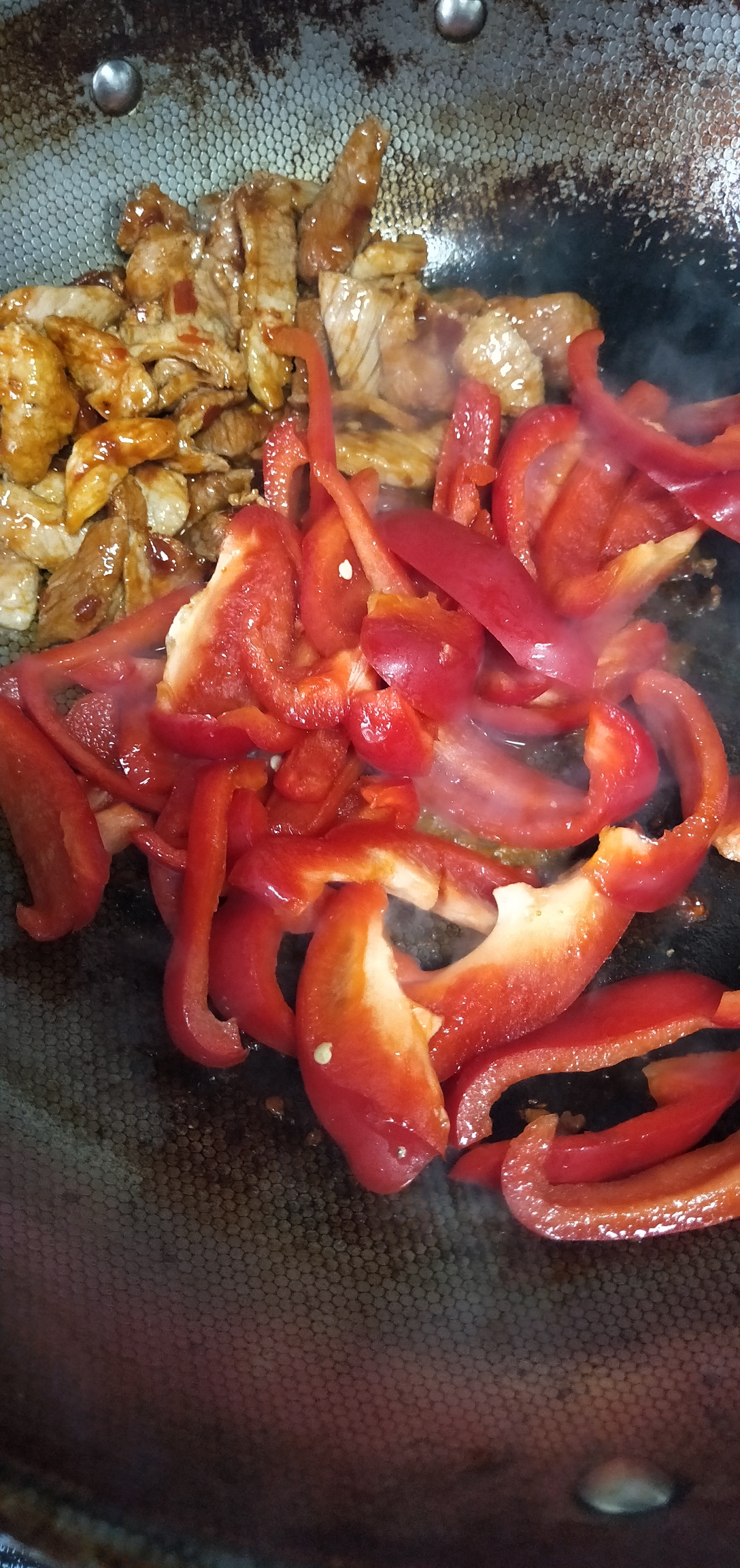 超简单的甜椒炒肉的做法 步骤7