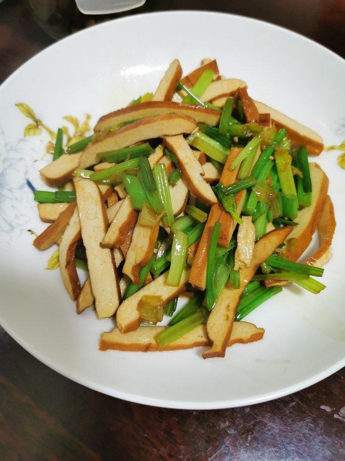 1做的芹菜炒香干