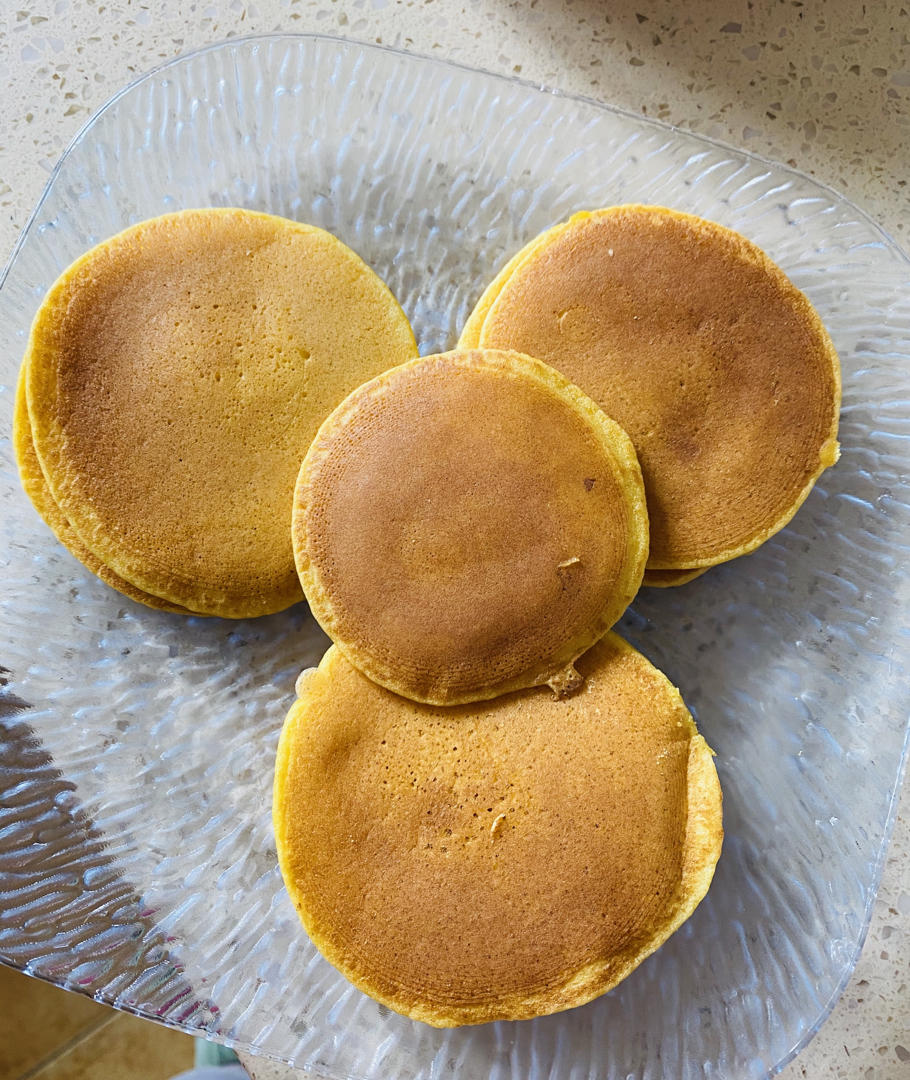 玉米面松饼，早起5分钟搞定，又软又健康