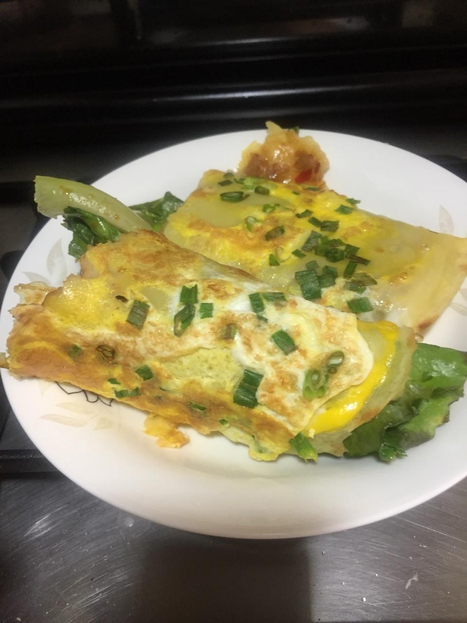 平底锅版煎饼果子
