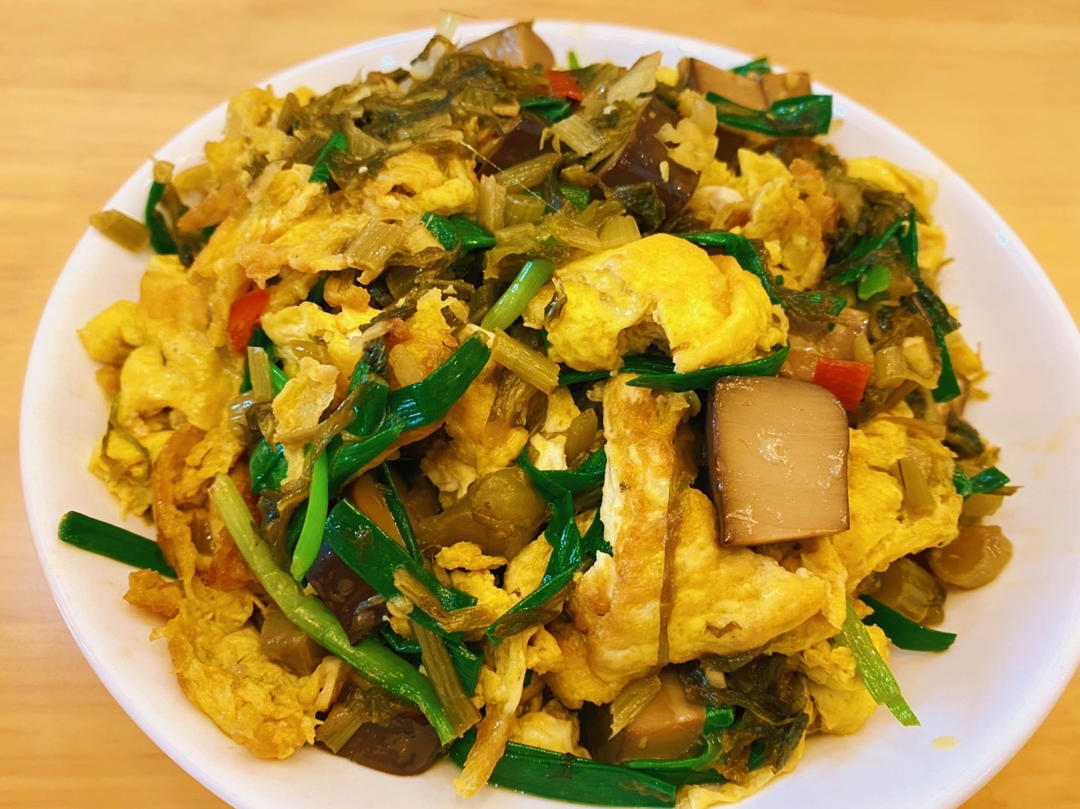 下饭菜（雪菜香干炒鸡蛋）